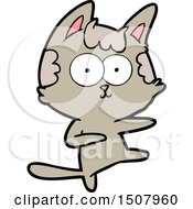 Poster, Art Print Of Dancing Cartoon Cat