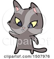 Poster, Art Print Of Confused Cartoon Cat