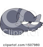 Poster, Art Print Of Cartoon Suspicious Cat