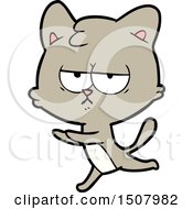 Poster, Art Print Of Bored Cartoon Cat