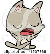 Poster, Art Print Of Talking Cat Cartoon