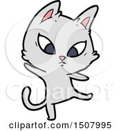 Poster, Art Print Of Confused Cartoon Cat