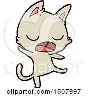 Poster, Art Print Of Talking Cat Cartoon