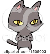 Poster, Art Print Of Cartoon Cat Staring