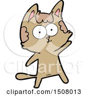 Poster, Art Print Of Happy Cartoon Cat