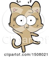 Poster, Art Print Of Cartoon Surprised Cat