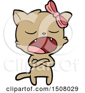 Poster, Art Print Of Annoyed Cartoon Cat