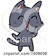 Poster, Art Print Of Happy Cartoon Cat