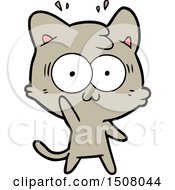 Poster, Art Print Of Cartoon Surprised Cat