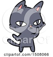 Poster, Art Print Of Cartoon Cat Staring