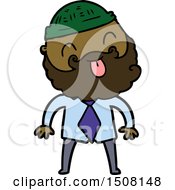 Man With Beard With Hat And Shirt