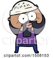 Cartoon Bearded Man