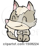 Friendly Cartoon Wolf