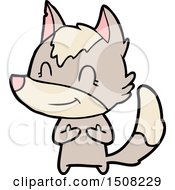 Friendly Cartoon Wolf