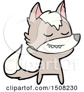 Friendly Cartoon Wolf