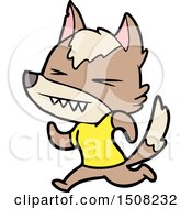 Angry Wolf Cartoon