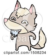 Poster, Art Print Of Cartoon Hungry Wolf
