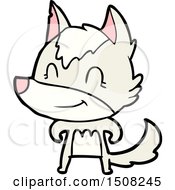 Friendly Cartoon Wolf