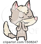 Friendly Cartoon Wolf