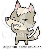 Angry Wolf Cartoon