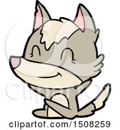 Friendly Cartoon Wolf