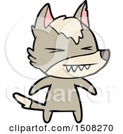 Angry Wolf Cartoon