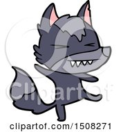 Angry Wolf Cartoon