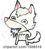 Poster, Art Print Of Cartoon Hungry Wolf