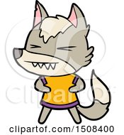 Angry Wolf Cartoon