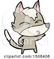 Poster, Art Print Of Cartoon Wolf Pouting