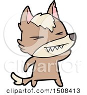 Angry Wolf Cartoon