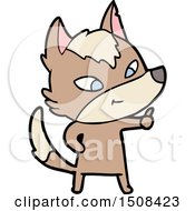 Friendly Cartoon Wolf