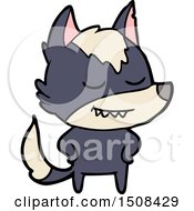 Friendly Cartoon Wolf