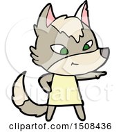 Friendly Cartoon Wolf