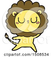 Poster, Art Print Of Cartoon Lion Dancing