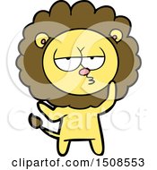 Poster, Art Print Of Cartoon Tired Lion