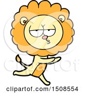 Cartoon Running Lion
