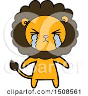 Cartoon Crying Lion