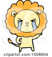 Poster, Art Print Of Cartoon Crying Lion