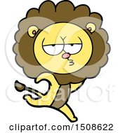 Cartoon Running Lion