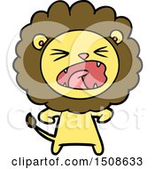 Cartoon Angry Lion
