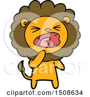 Cartoon Angry Lion