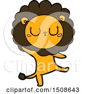 Poster, Art Print Of Cartoon Lion Dancing