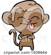 Poster, Art Print Of Funny Cartoon Monkey