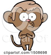 Cartoon Hooting Monkey