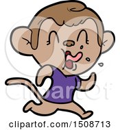 Crazy Cartoon Monkey Running