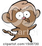 Cartoon Surprised Monkey