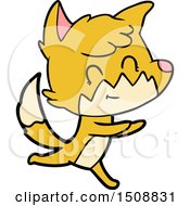 Cartoon Friendly Fox