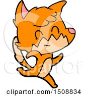 Cartoon Friendly Fox