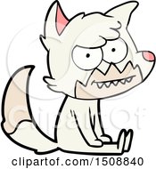 Cartoon Grinning Fox